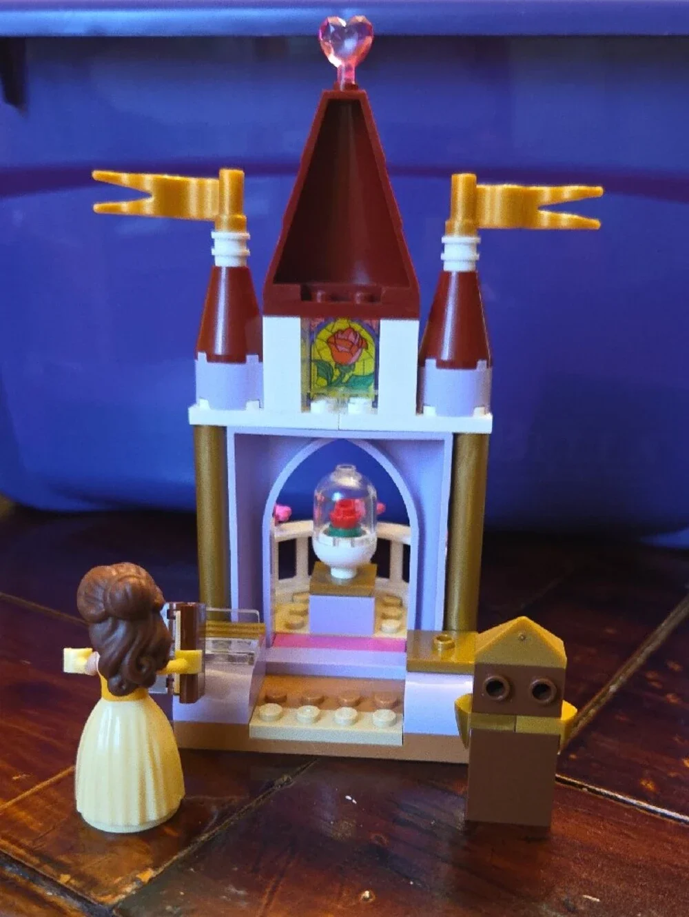 Lego DISNEY Belle And Cogsworth With Castle